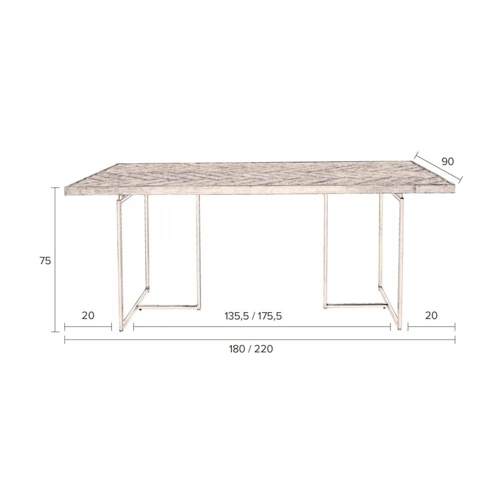 Clearance Dutchbone Eetkamertafel (180X90 Cm) Class