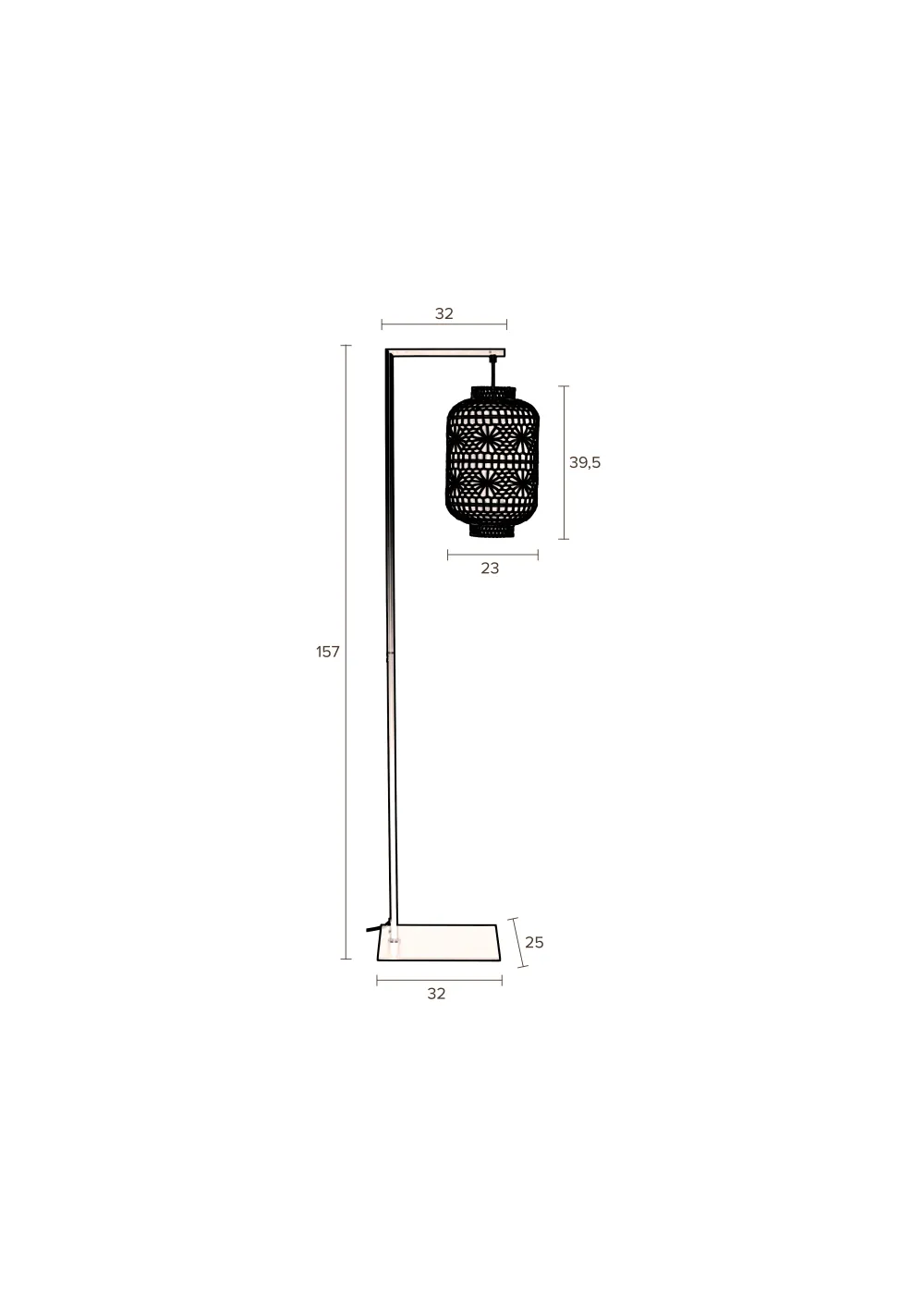 Discount Dutchbone Vloerlamp Ming