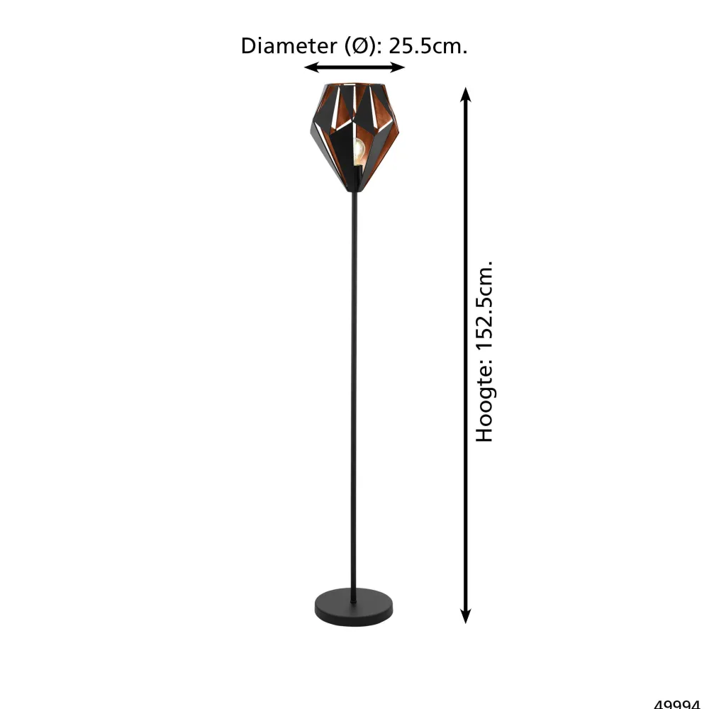 Shop EGLO Vloerlamp Carlton 1