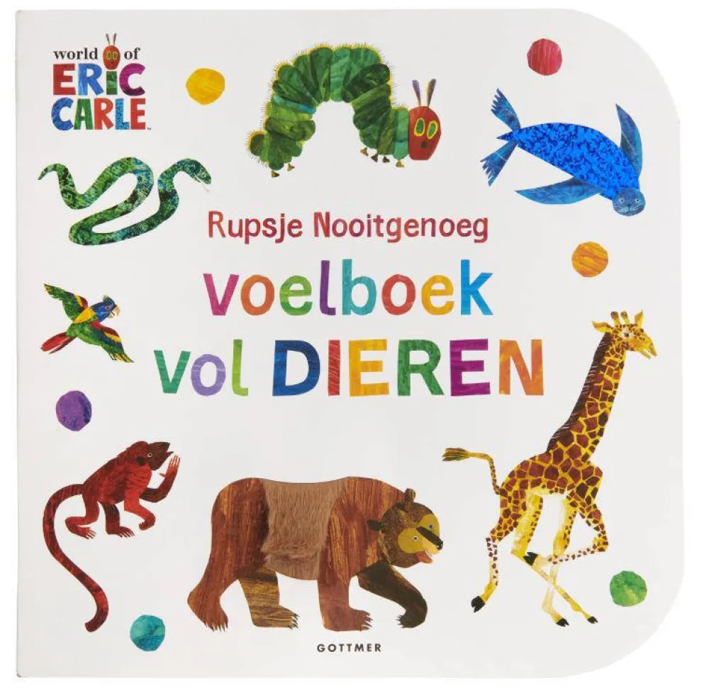 Eric Carle Rupsje Nooitgenoeg Voelboek Vol Dieren|wehkamp New
