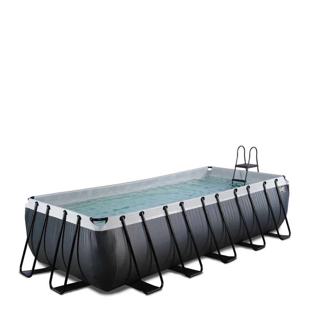 Black Leather Zwembad 540X250X122Cm Met Filterpomp|EXIT Clearance