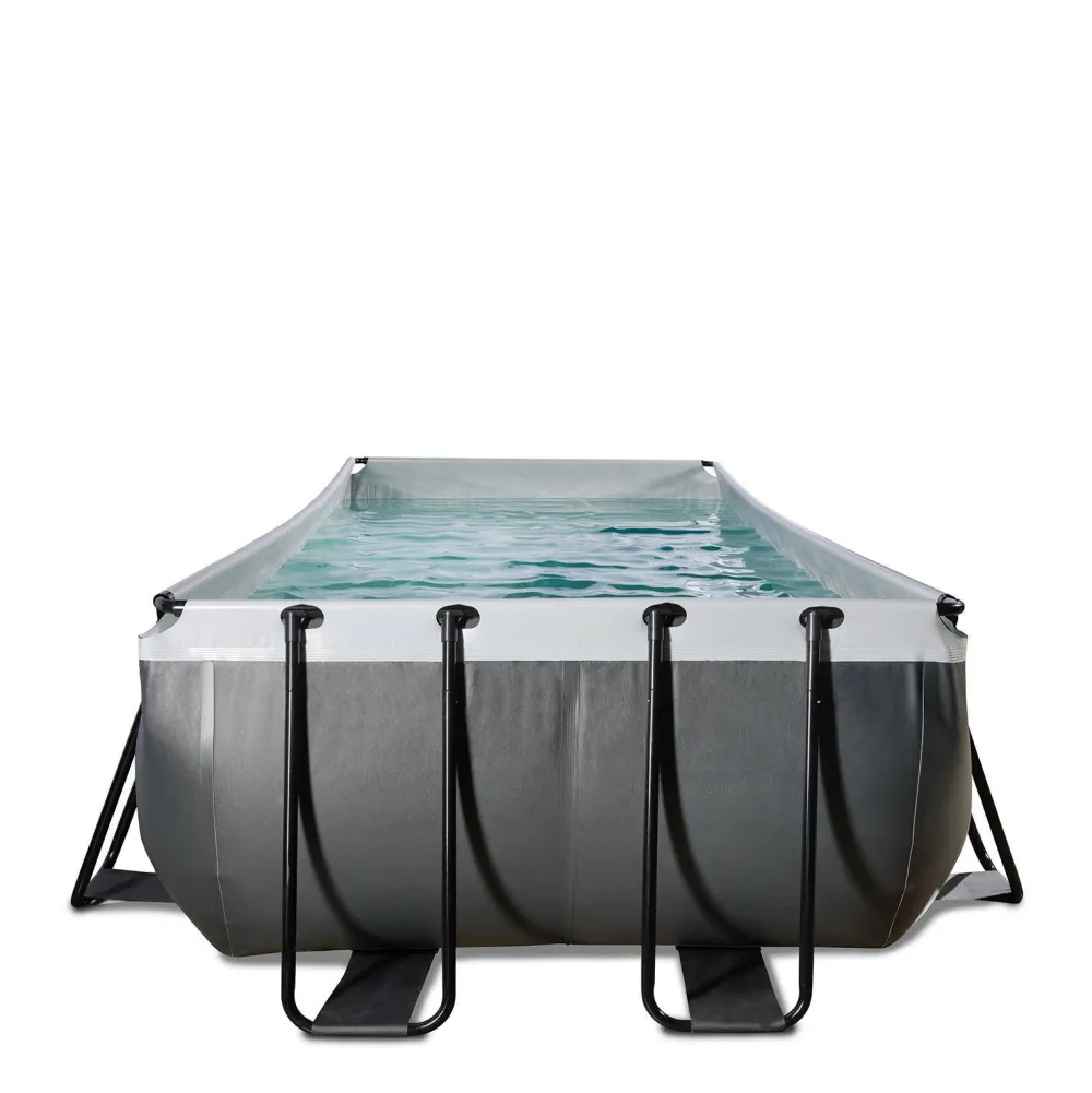 Black Leather Zwembad 540X250X122Cm Met Filterpomp|EXIT Clearance