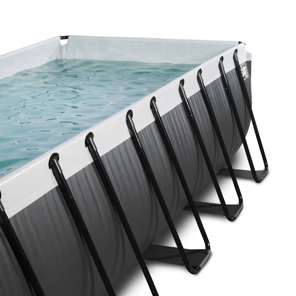 Black Leather Zwembad 540X250X122Cm Met Filterpomp|EXIT Clearance