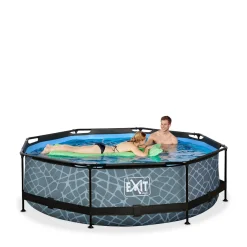 Frame Pool O300X76Cm (12V Cartridge Filter) – Grijs|EXIT Shop