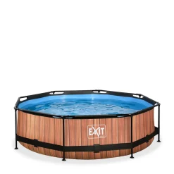 Frame Pool O300X76Cm (12V Cartridge Filter) – Houtbruin|EXIT Cheap