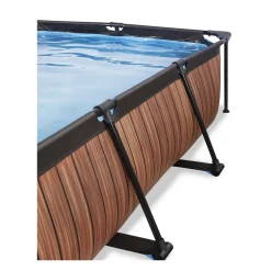 Frame Pool 300X200X65Cm (12V Cartridge Filter) - Houtbruin|EXIT Flash Sale