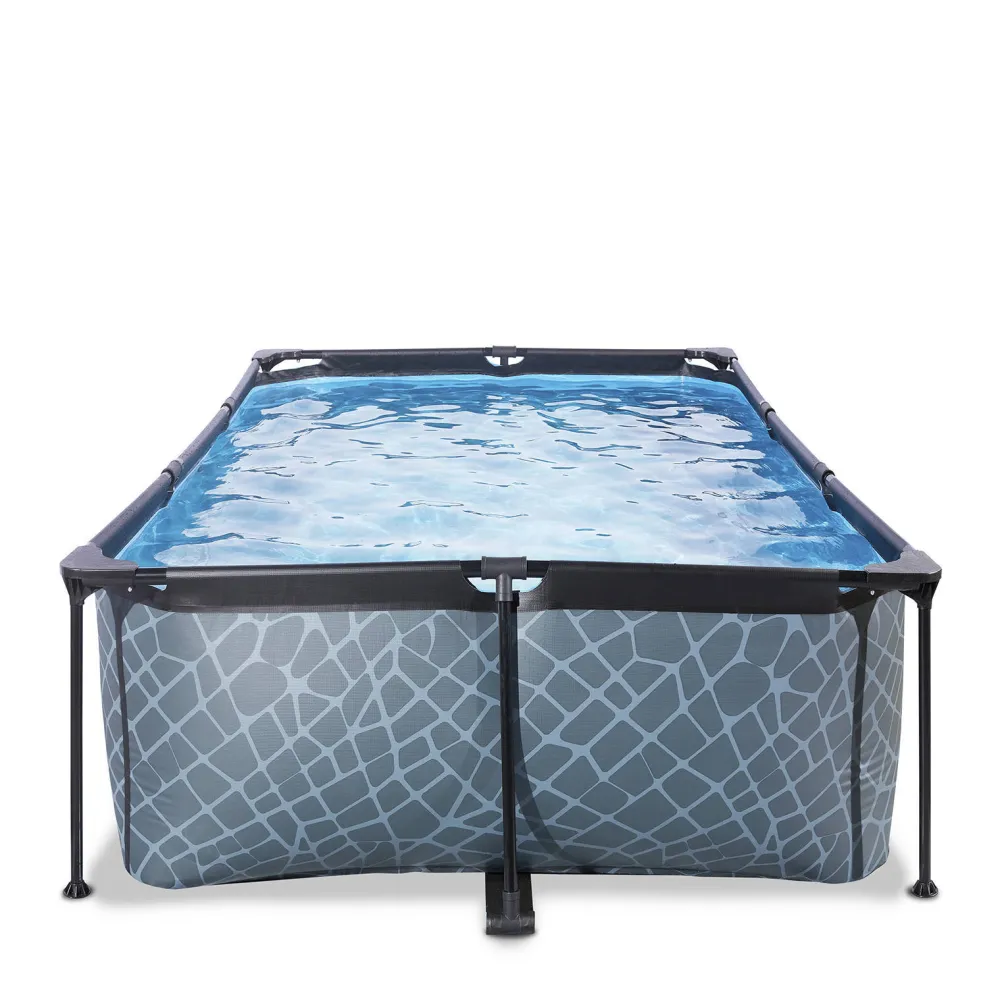 Frame Pool 220X150X60Cm (12V Cartridge Filter) - Grijs|EXIT Clearance