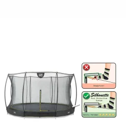Silhouette Ground Trampoline O427 Cm|EXIT Hot
