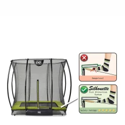 Silhouette Ground Trampoline 214X153 Cm|EXIT Online