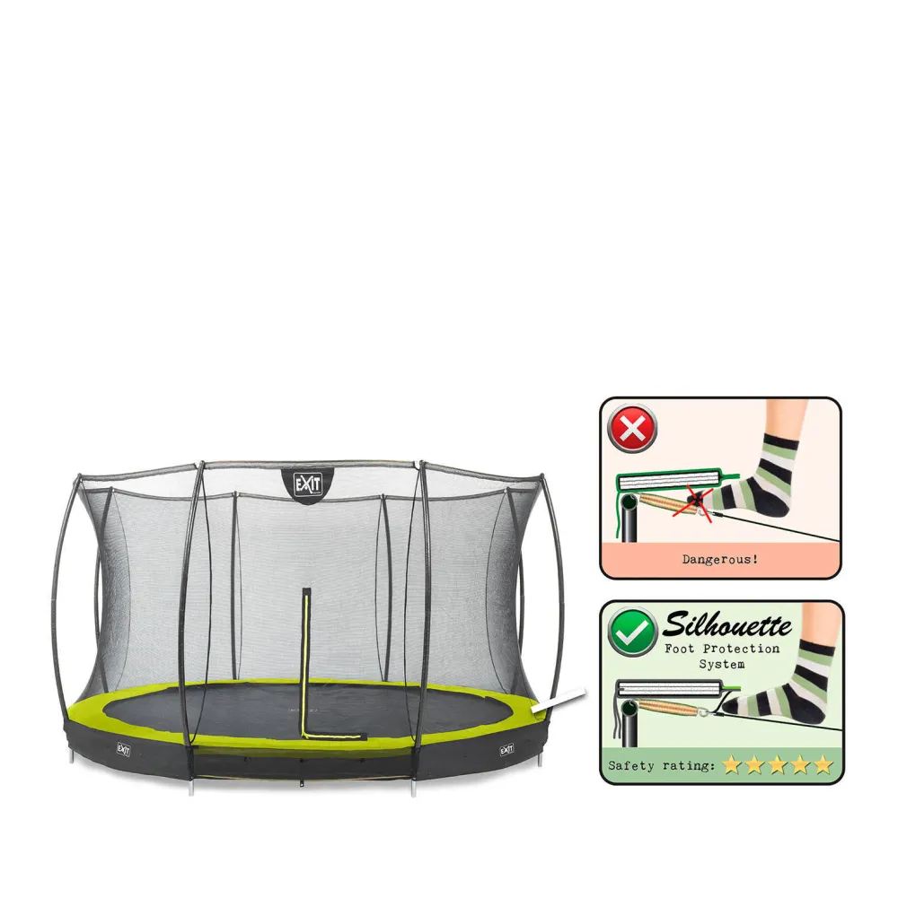 Silhouette Ground Trampoline O427 Cm|EXIT Discount