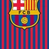 Outlet FC Barcelona Kinderstrandlaken (70X140 Cm) Rood/Blauw