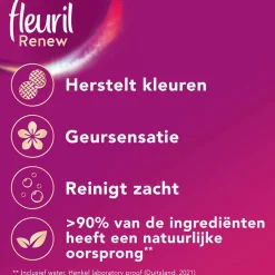 Hot Fleuril Renew Liquid Bloesem - Vloeibaar Wasmiddel - Voordeelverpakking - 4 X 49 Wasbeurten - 196 Wasbeurten