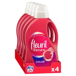 Discount Fleuril Renew Liquid Color Vloeibaar Wasmiddel - 4 X 24 Wasbeurten - Voordeelverpakking - 24 Wasbeurten