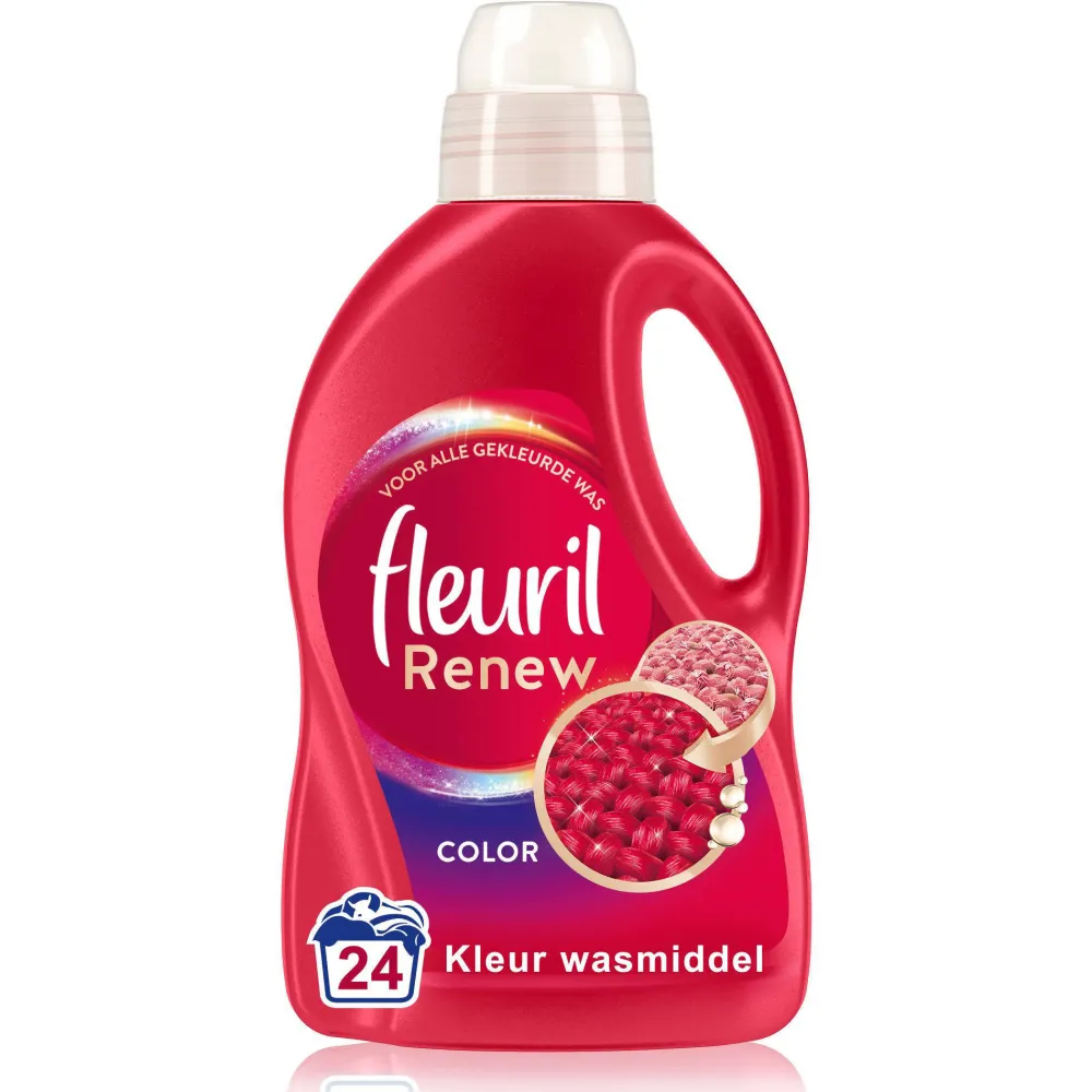 Discount Fleuril Renew Liquid Color Vloeibaar Wasmiddel - 4 X 24 Wasbeurten - Voordeelverpakking - 24 Wasbeurten