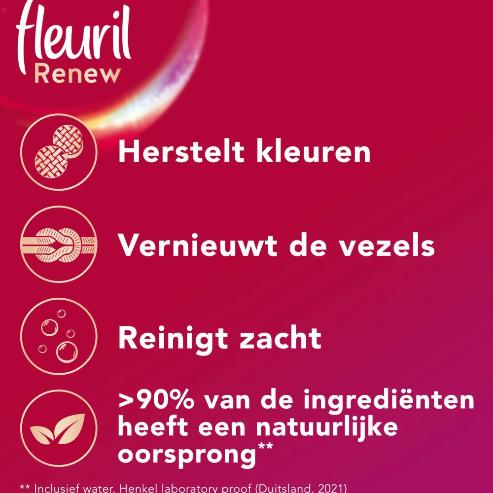 Discount Fleuril Renew Liquid Color Vloeibaar Wasmiddel - 4 X 24 Wasbeurten - Voordeelverpakking - 24 Wasbeurten