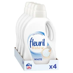 Sale Fleuril Renew Liquid White Vloeibaar Wasmiddel - 4 X 24 Wasbeurten - Voordeelverpakking - 24 Wasbeurten