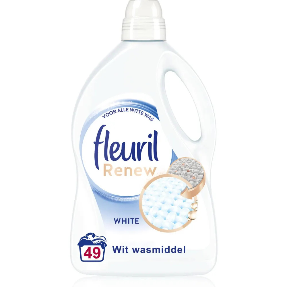 Store Fleuril Renew Liquid White - - Vloeibaar Wasmiddel - Voordeelverpakking - 4 X 49 Wasbeurten - 196 Wasbeurten