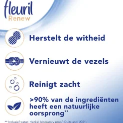 Store Fleuril Renew Liquid White - - Vloeibaar Wasmiddel - Voordeelverpakking - 4 X 49 Wasbeurten - 196 Wasbeurten