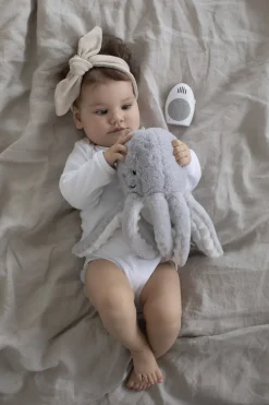 Hartslagknuffel Olly Octopus Grijs - Knuffel 24 Cm|Flow Amsterdam Sale