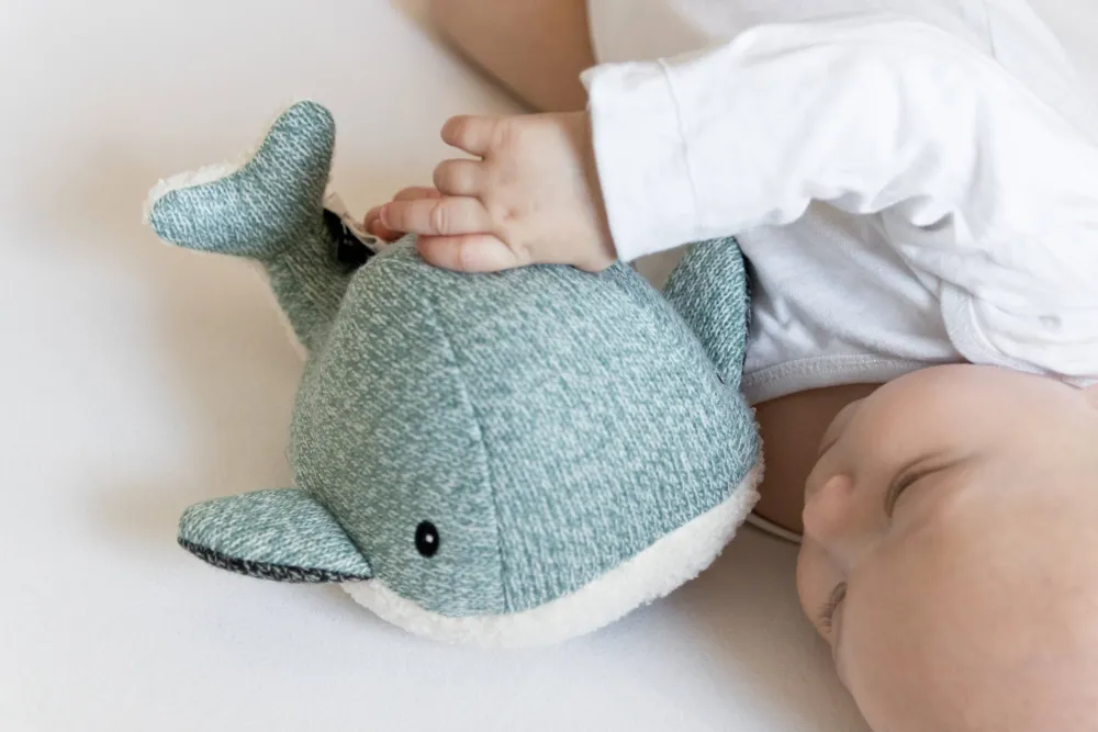 Hartslagknuffel Moby Walvis Groen - Knuffel 24 Cm|Flow Amsterdam New