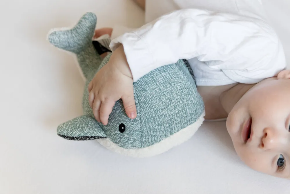 Hartslagknuffel Moby Walvis Groen - Knuffel 24 Cm|Flow Amsterdam New