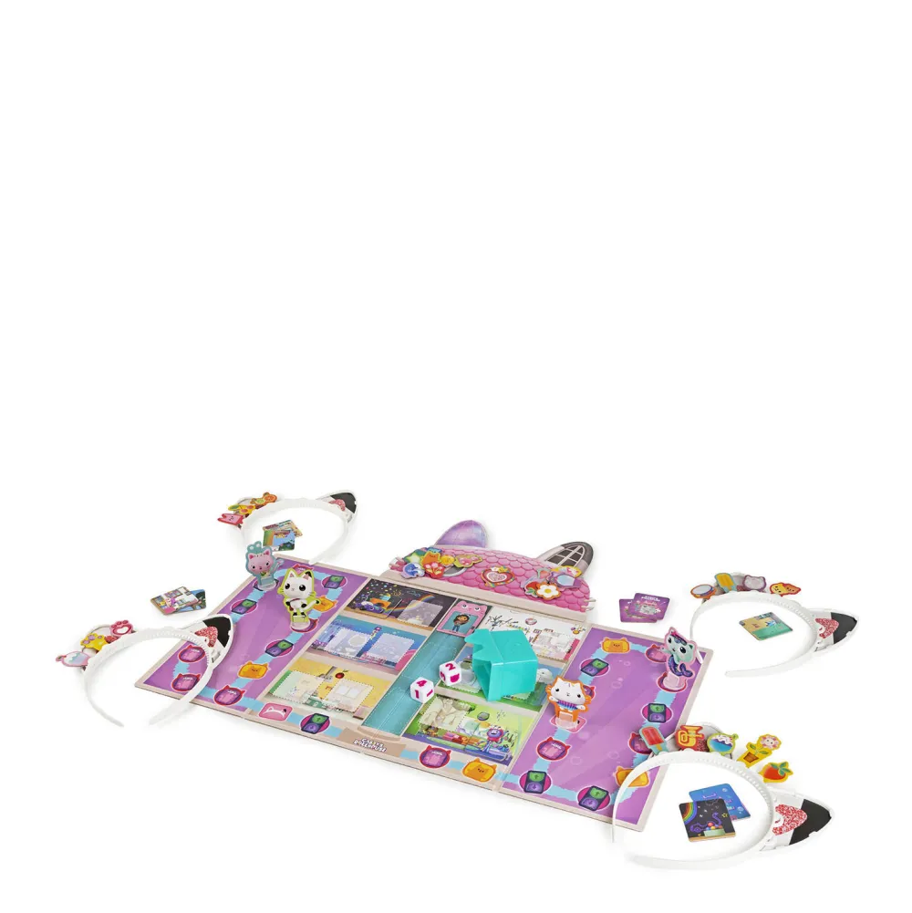 Gabby'S Poppenhuis Gabby'S Bordspel Met 4 Kattenoren-Haarbanden|Gabby's Dollhouse Cheap
