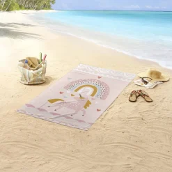 Store Good Morning Kinderstrandlaken (150X75 Cm) Roze