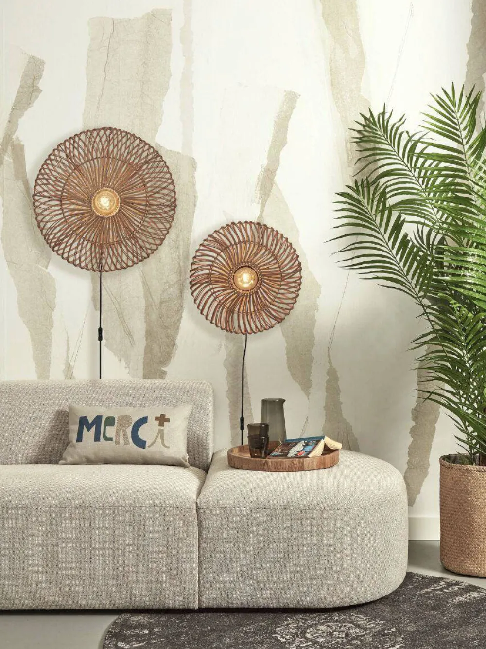 Fashion Good&Mojo Wandlamp Zanzibar (O55 Cm)