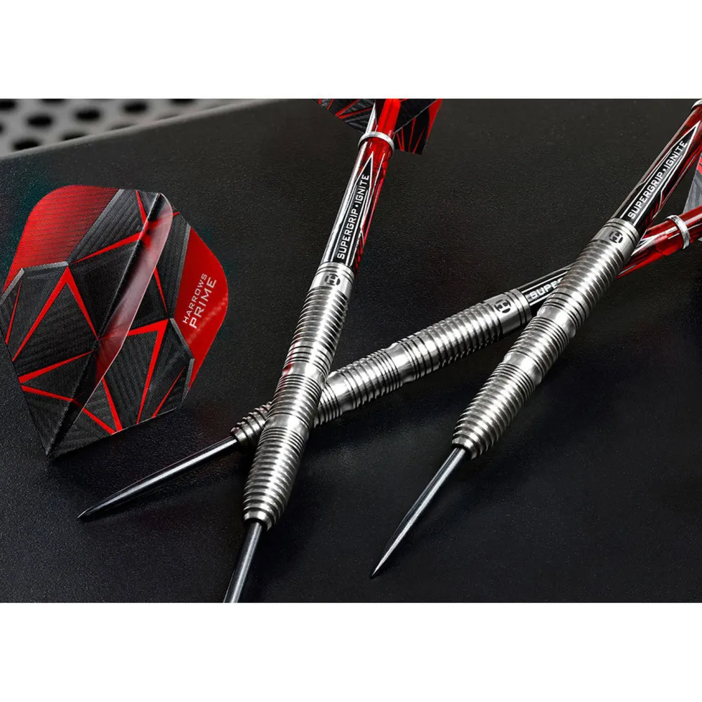 Rival 90% Tungsten Steeltip Dartpijlen (23 Gram)|Harrows Hot