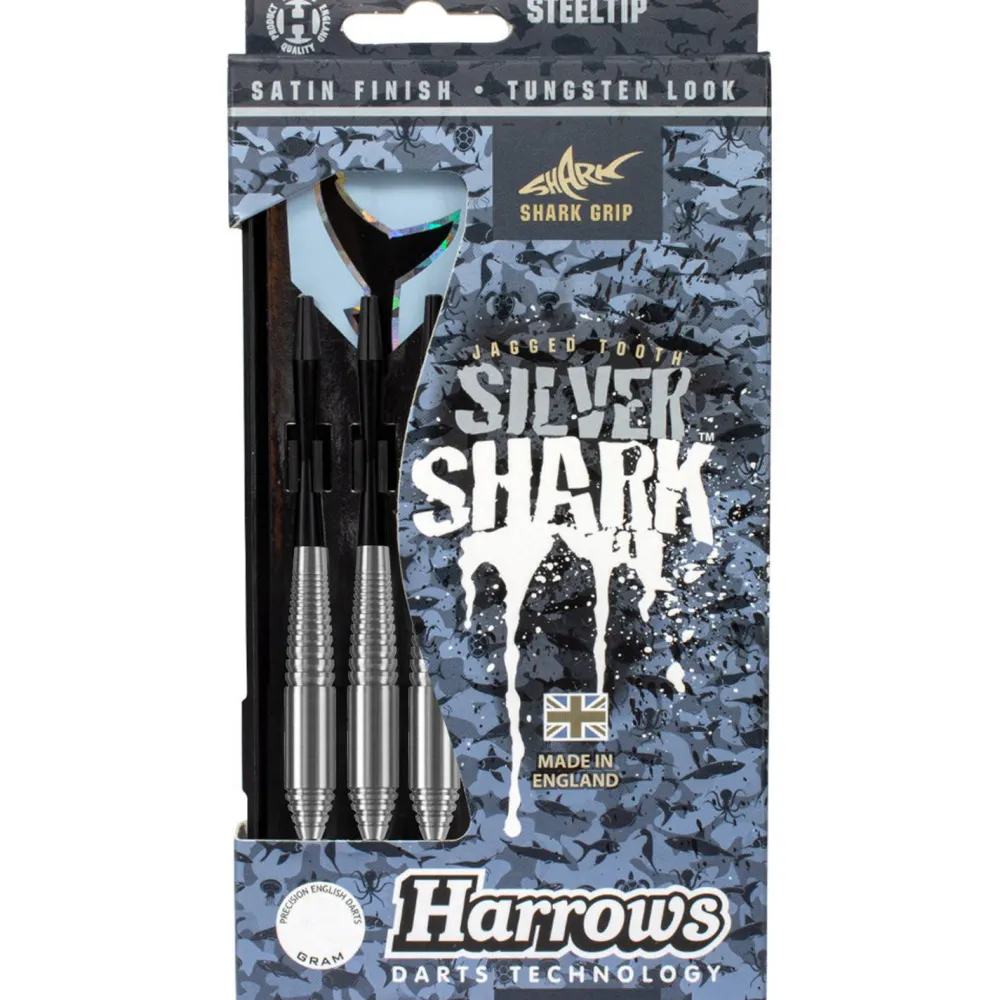 Silver Shark Steeltip Dartpijlen (22 Gram)|Harrows Cheap