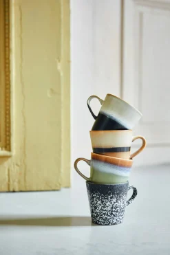 Sale HKliving Americanokopje 70'S (O8,5 Cm) (260 Ml) (Set Van 4)
