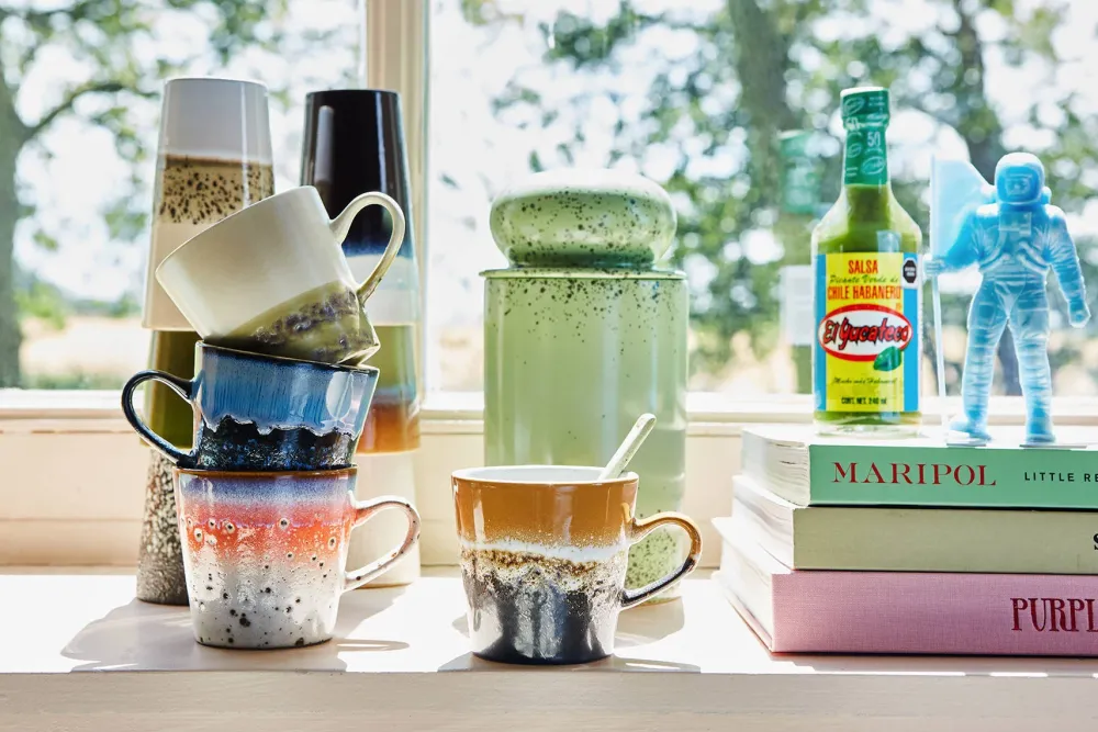 Flash Sale HKliving Americanokopje 70'S (O8,5 Cm) (260 Ml) (Set Van 4)