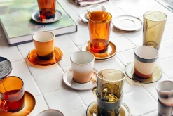 Online HKliving Koffieglas 70'S (O7,7 Cm) (200 Ml) (Set Van 4)