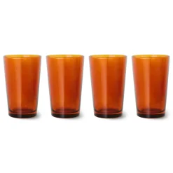 Clearance HKliving Theeglas 70'S (O8,7 Cm) (400 Ml) (Set Van 4)
