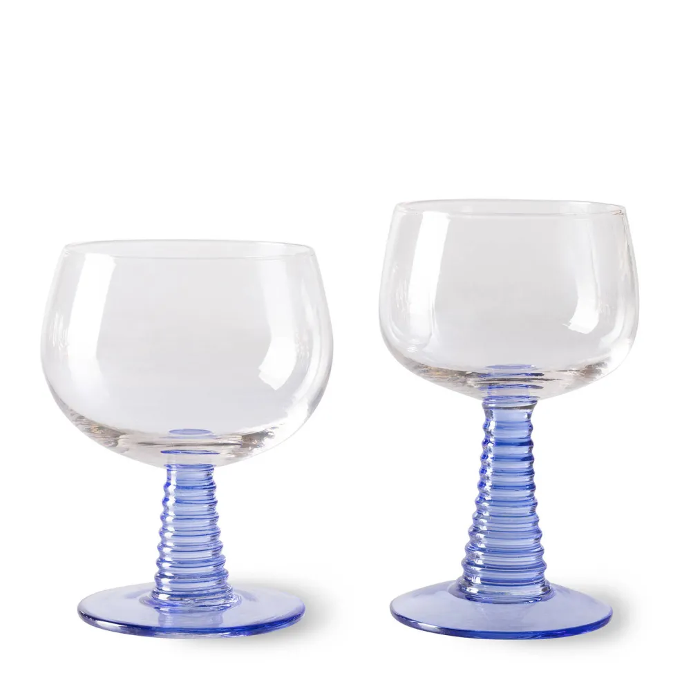 Discount HKliving Wijnglas Swirl (350 Ml) (O10 Cm)