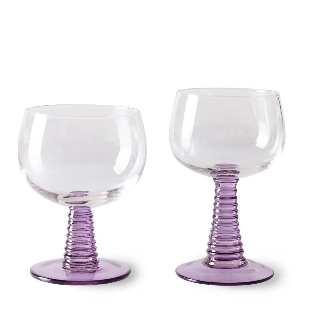 Online HKliving Wijnglas Swirl (350 Ml) (O10 Cm)