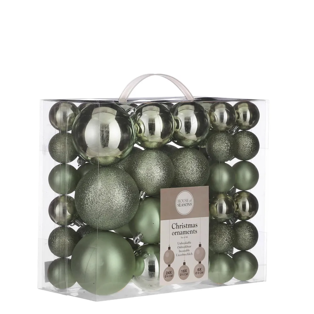 Online House of Seasons Kerstbal Onbreekbaar (Set Van 40) (O8 Cm)