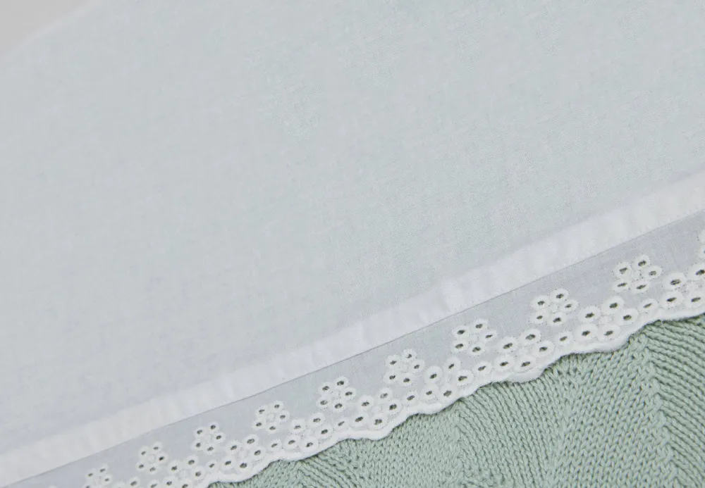 New Jollein Baby Ledikantlaken 120X150 Cm Lace Ivory