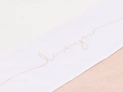 Store Jollein Baby Wieglaken 75X100Cm Love You Pale Pink