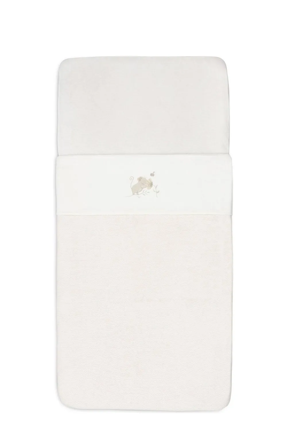 Sale Jollein Baby Wieglaken 75X100Cm Dreamy Mouse Ivory
