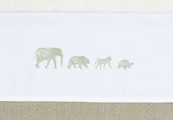 Fashion Jollein Baby Wieglaken 75X100Cm Animals - Olive Green