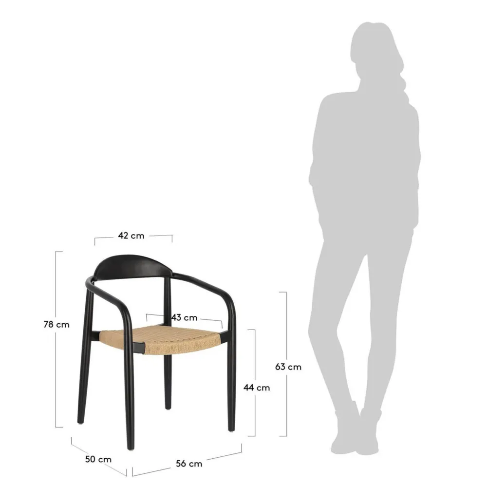 Fashion Kave Home Eetkamerstoel (Set Van 2) Nina