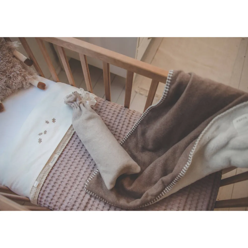 Best Sale Koeka Falling Leaves Baby Ledikantlaken 110X140 Cm Wit