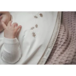 Best Sale Koeka Falling Leaves Baby Ledikantlaken 110X140 Cm Wit