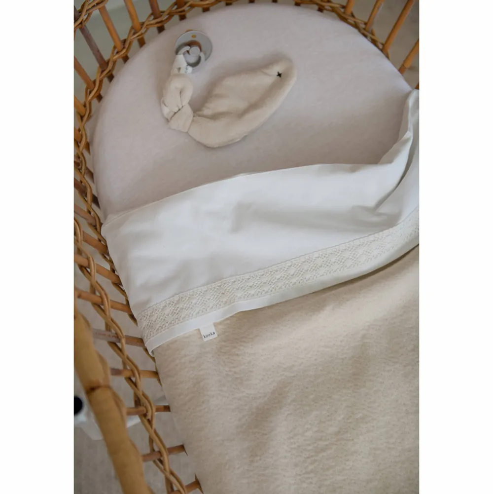 Online Koeka Nostalgia Baby Wieglaken 80X100 Cm Warm White