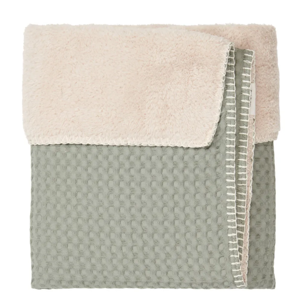 Shop Koeka Oslo Teddy Eenpersoonsdeken Shadow Green (200X140 Cm)