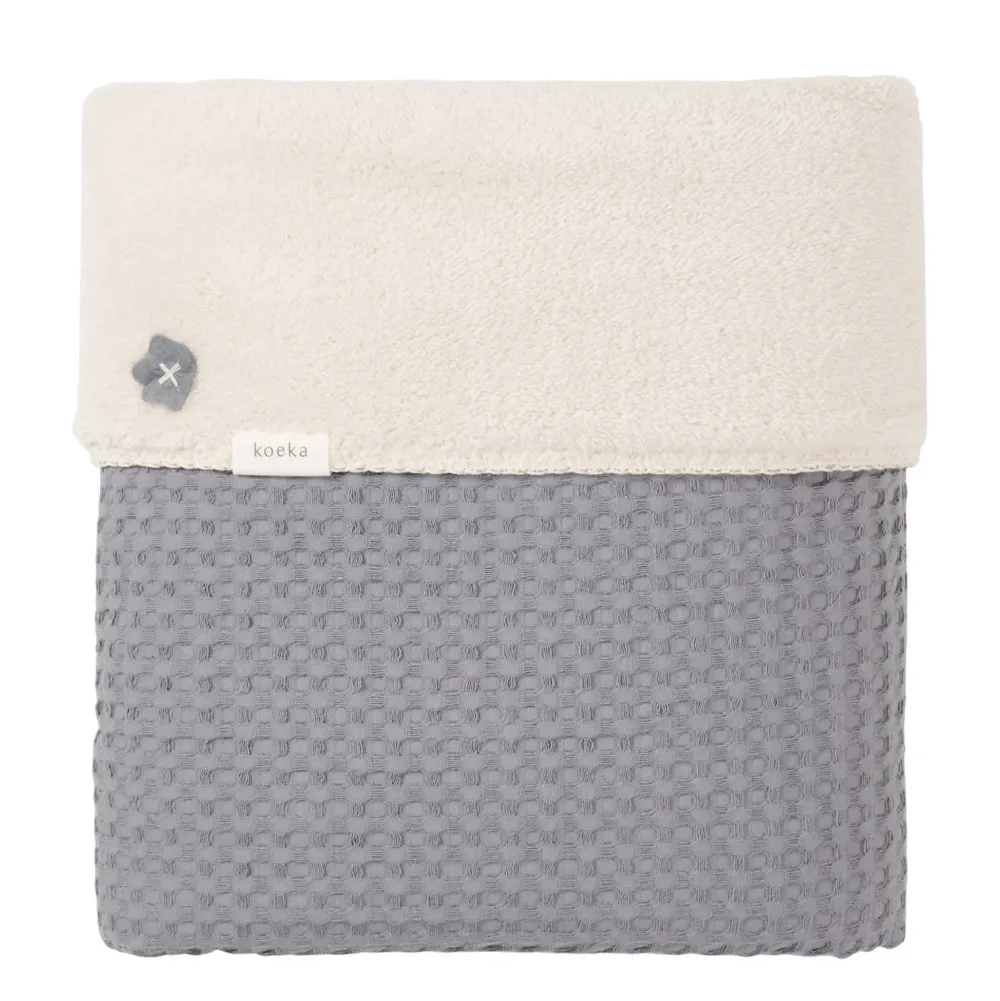 Sale Koeka Oslo Teddy Eenpersoonsdeken Steel Grey/Pebble (200X140 Cm)