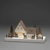 Clearance Konstsmide Silhouet Huis En Reedieren (Op Batterij Met Timer) (14X28 Cm) (6 Led)