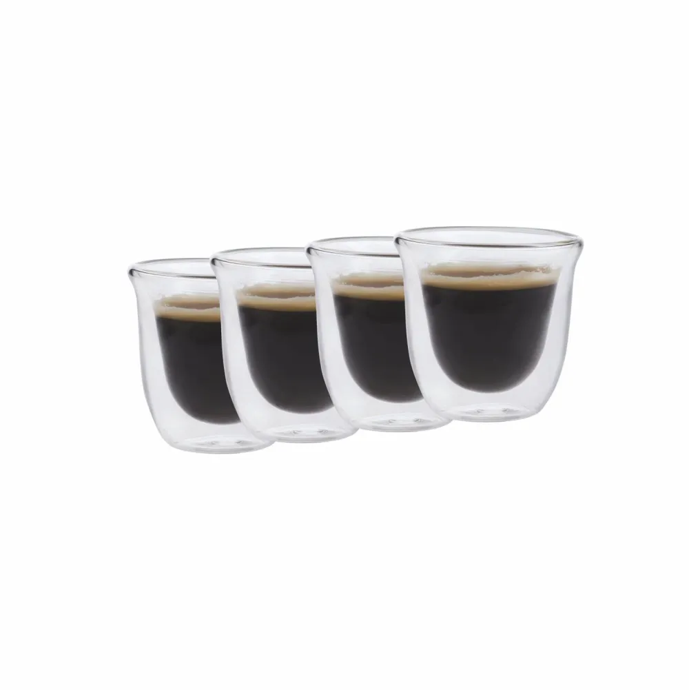 Best La Cafetière La Cafetiere Glas (Dubbelwandig) (110 Ml) (Set Van 4)