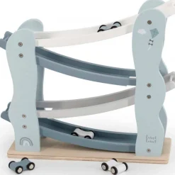 Wood Houten Auto Glijbaan Blauw|Label Label Online